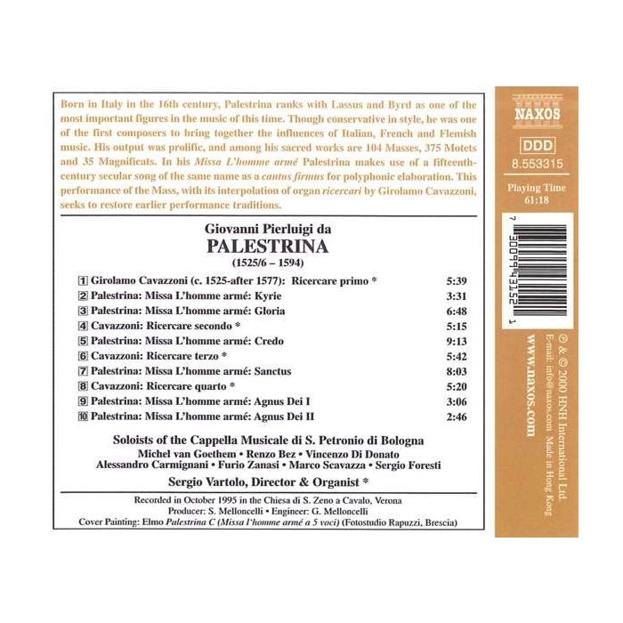 PALESTRINA: Missa L'Homme Armee - slide-1