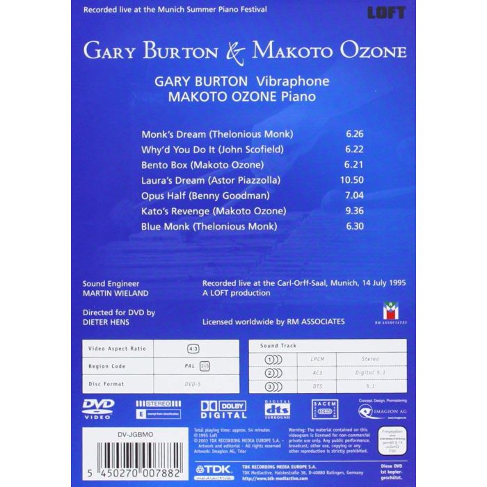 BURTON / OZONE: Gary Burton & Makoto Ozone - Live - slide-1