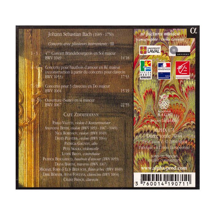 BACH:  Concerts avec plusieurs instruments III - slide-1