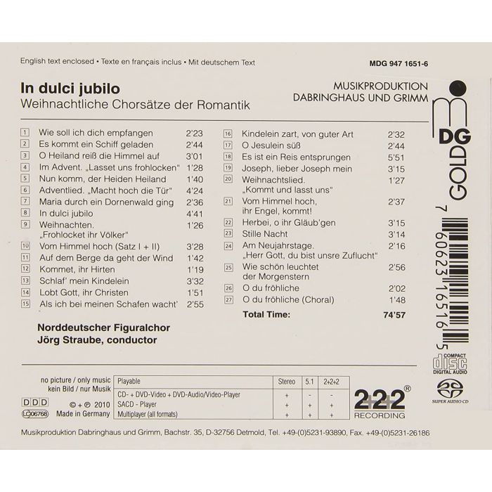 In dulci jubilo - Weihnachtliche Chorsätze der Romantik - slide-1