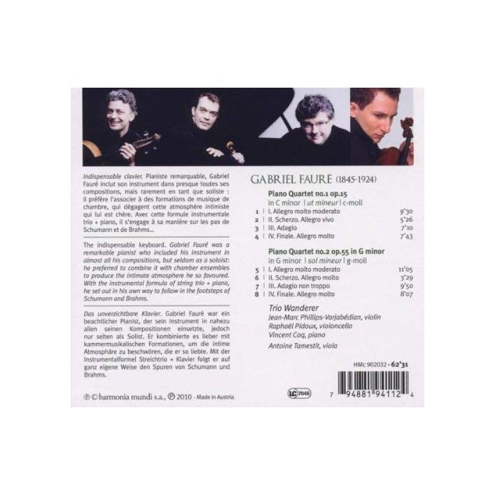 Fauré: Piano Quartets - slide-1