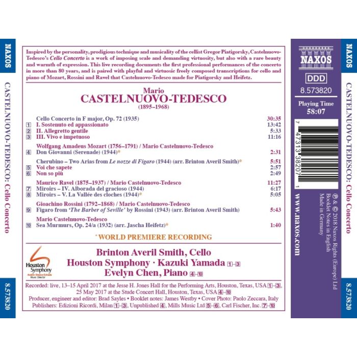 Castelnuovo-Tedesco: Cello Concerto - slide-1