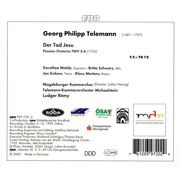 Telemann: Der Tod Jesu - slide-1