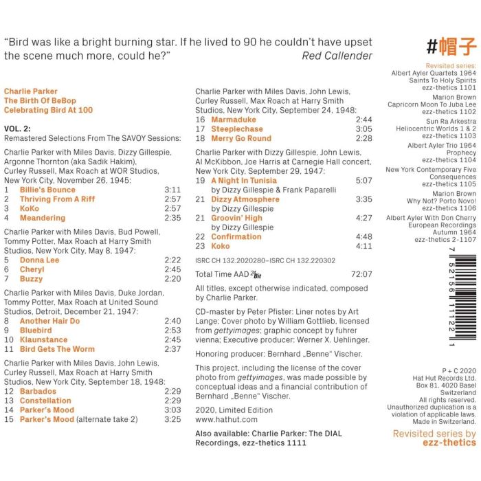 Charlie Parker: Celebrating Bird At 100 Vol. 2 - slide-1