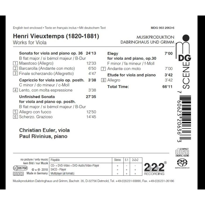 Vieuxtemps: Works for Viola and Piano - slide-1