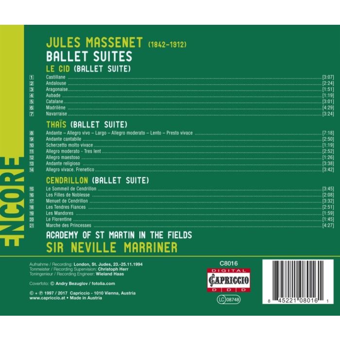 Massenet: Ballet Suites – Thais, Le Cid, Cendrillon - slide-1