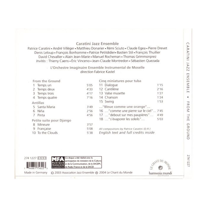 Caratini Jazz Ensemble ‎– From The Ground - slide-1