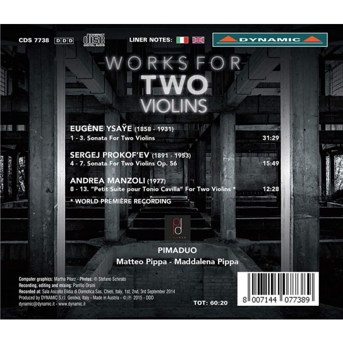 Ysaye, Prokofiev, Manzoli: Works for Two Violins - slide-1