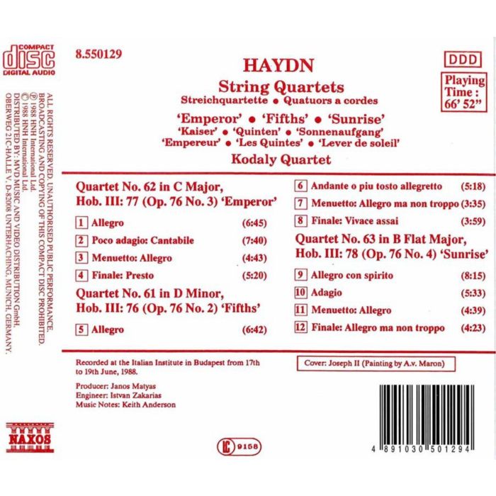 Haydn: String Quartets - slide-1