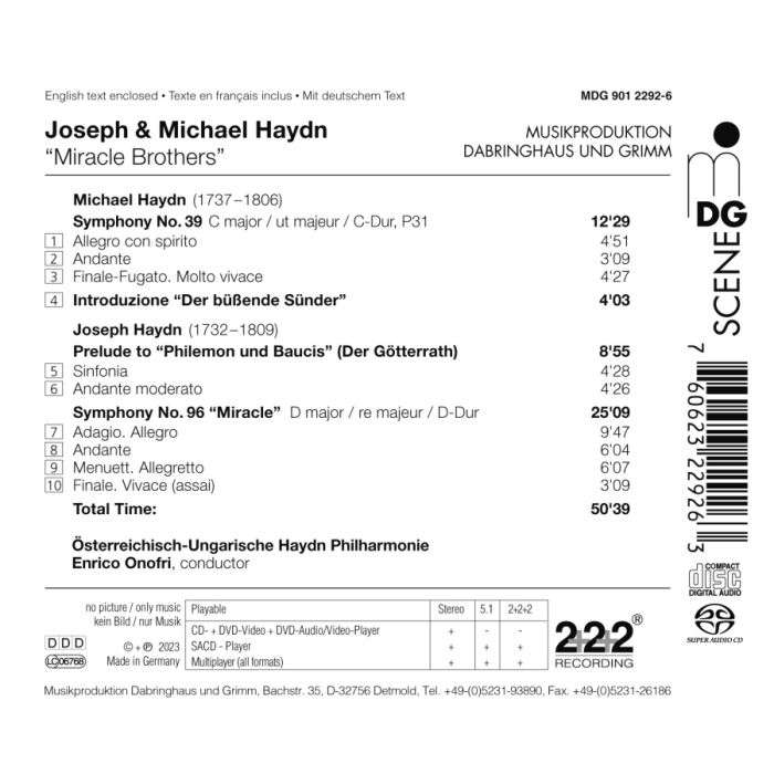 Joseph & Michael Haydn: Overtures & Symphonies - slide-1