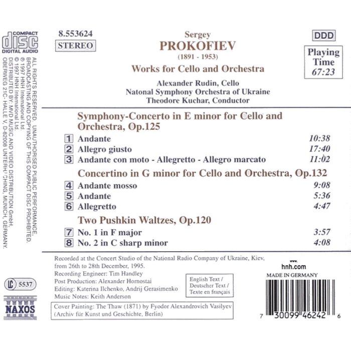 PROKOFIEV: Music for Cello & Orchestra - slide-1