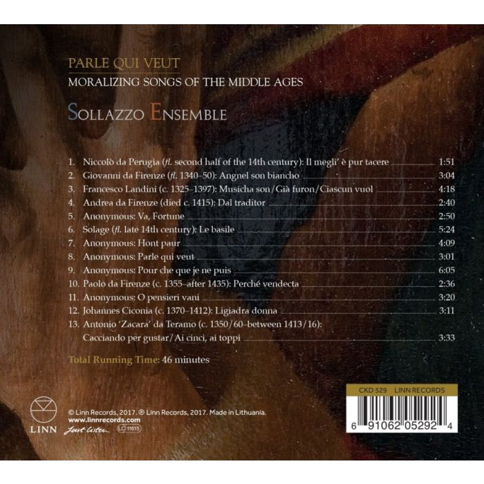 Parle qui veut: Moralizing Songs of the Middle Ages - slide-1