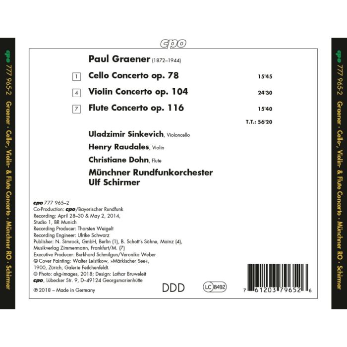 Graener: Orchestral Works IV - slide-1