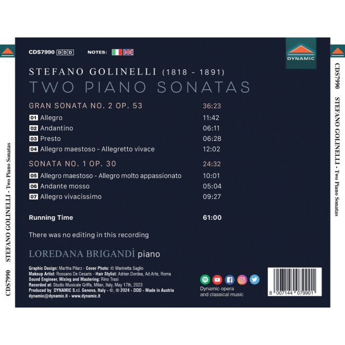 Golinelli: Two Piano Sonatas - slide-1