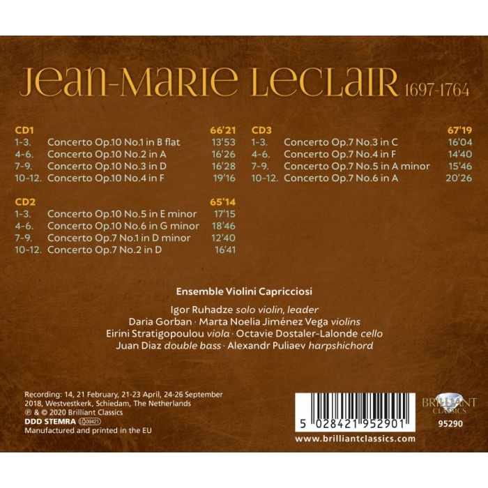 Leclair: Complete Violin Concertos - slide-1