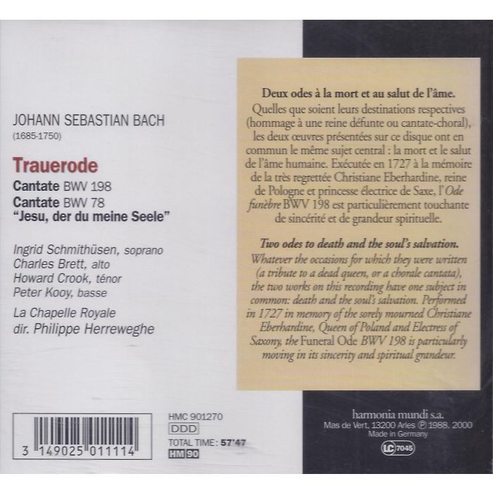 Bach: Kantaten BWV 78 & 198 - slide-1