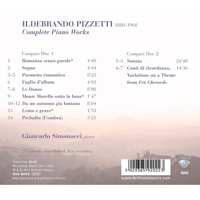 Pizzetti: Complete Piano Works - slide-1