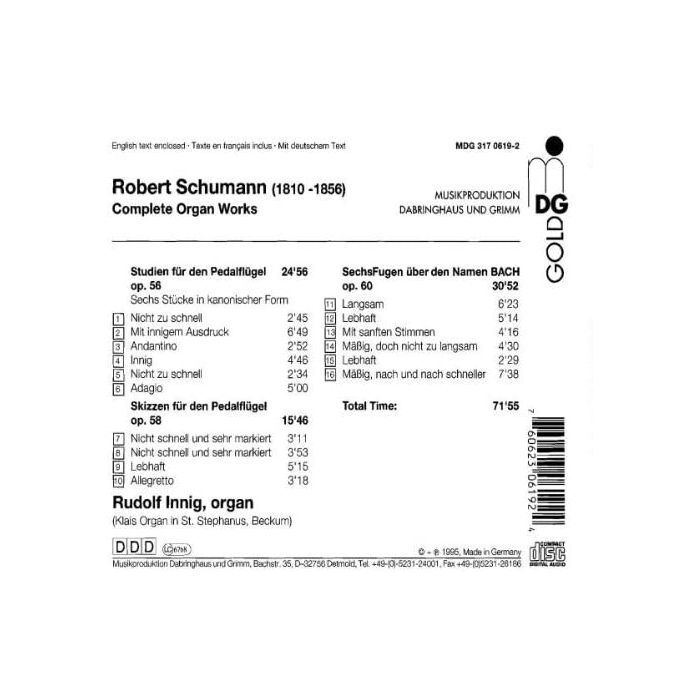 Schumann: Complete Organ Works - slide-1