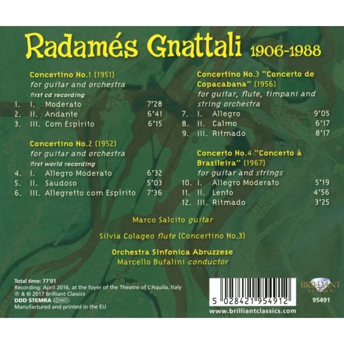 Gnattali: 4 Concertinos for Guitar and Orchestra - slide-1