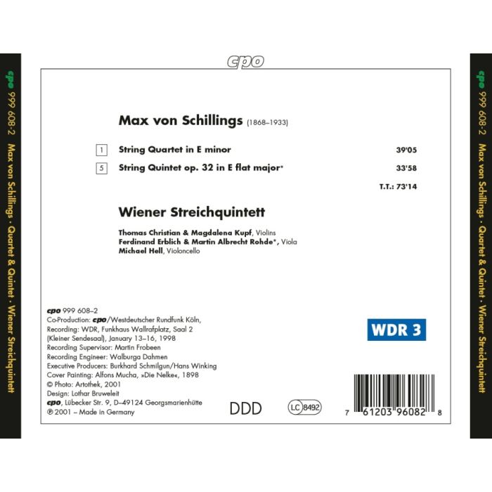 Schillings: String Quartet; String Quintet - slide-1
