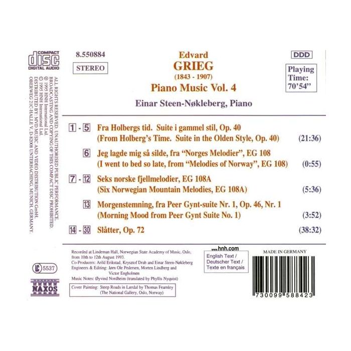 GRIEG: Piano Music Vol. 4 - slide-1