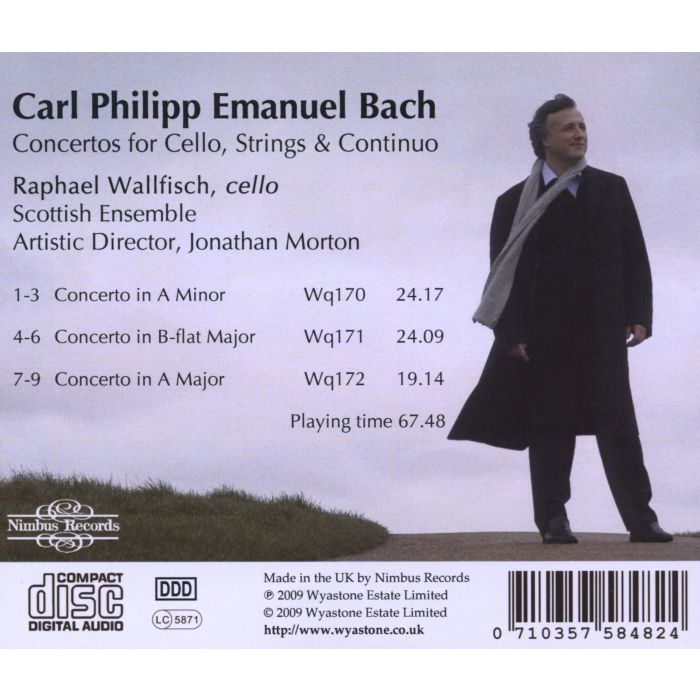 C.P.E. BACH: Cello Concertos - slide-1