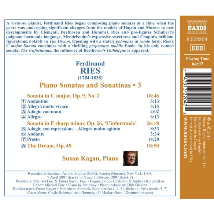Ries: Piano Sonatas & Sonatinas Vol. 3 - slide-1