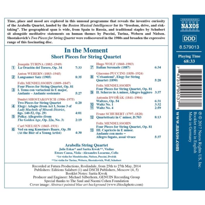 In the Moment - Short Pieces for String Quartet - slide-1