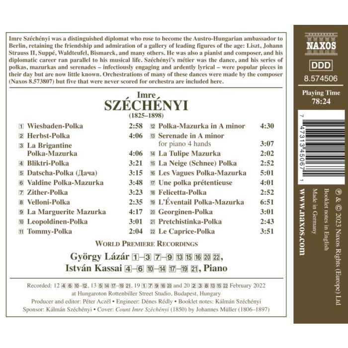 Széchényi: Dances for Piano; Serenade - slide-1