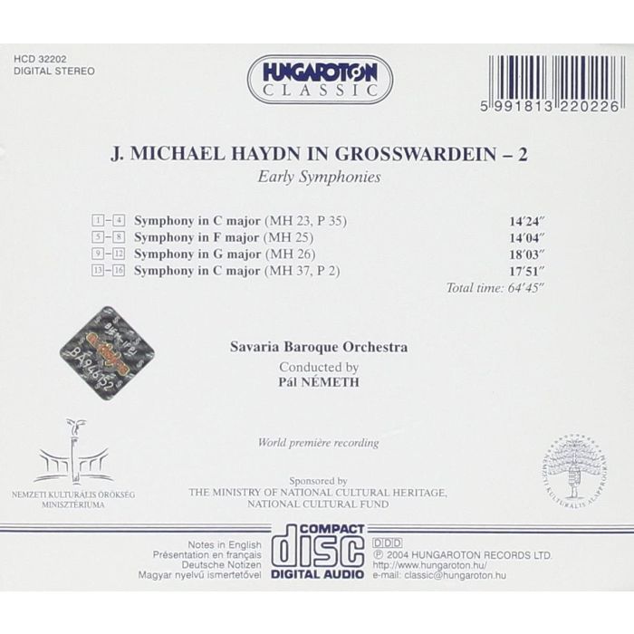 Haydn J. M.: Early symphonies - slide-1