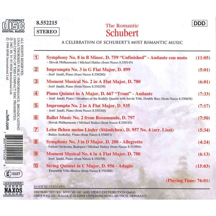 THE ROMANTIC SCHUBERT - slide-1