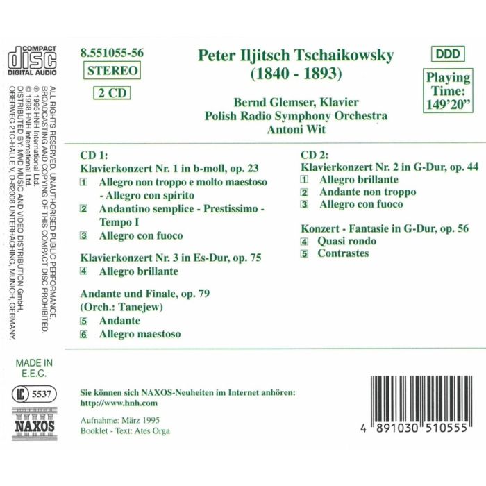 Tchaikovsky: Piano Concertos 1, 2 & 3 - slide-1