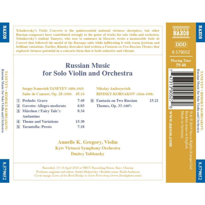 Russian Music for Violin and Orch. - slide-1