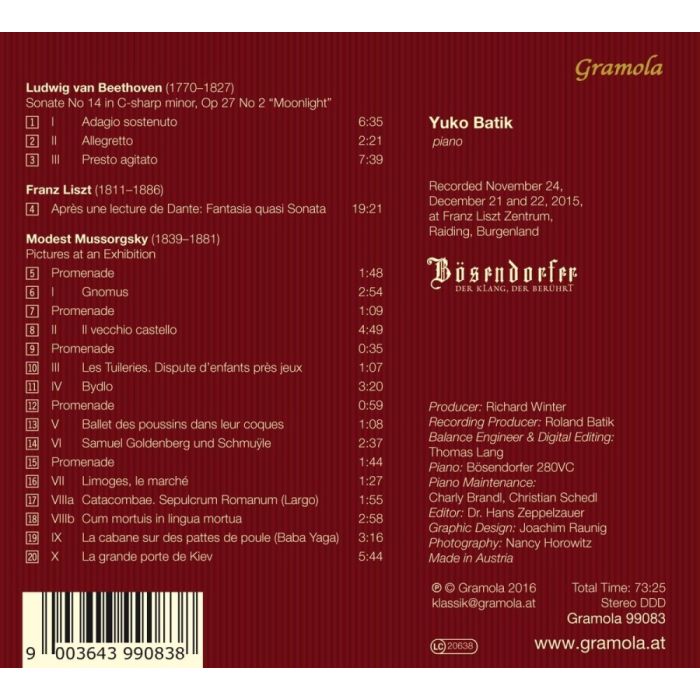 Beethoven: Sonate “Moonlight”; Mussorgsky: Pictures at an Exhibition; Liszt - slide-1