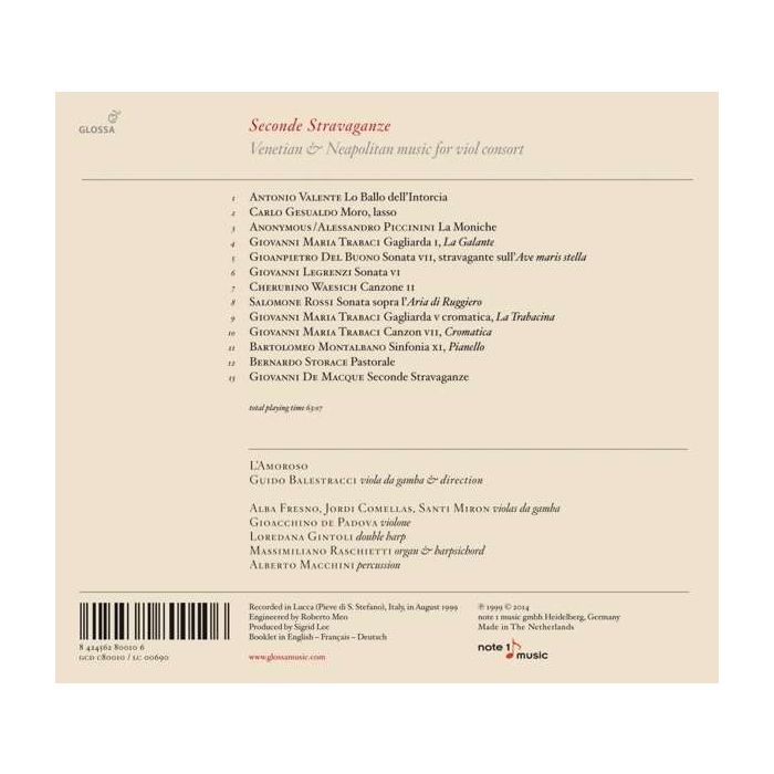 Seconde Stravaganze, Venetian & Neapolitan music for viol consort - slide-1