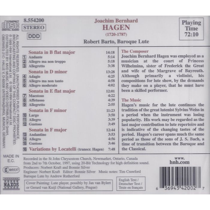 HAGEN: Solo Works for Lute - slide-1
