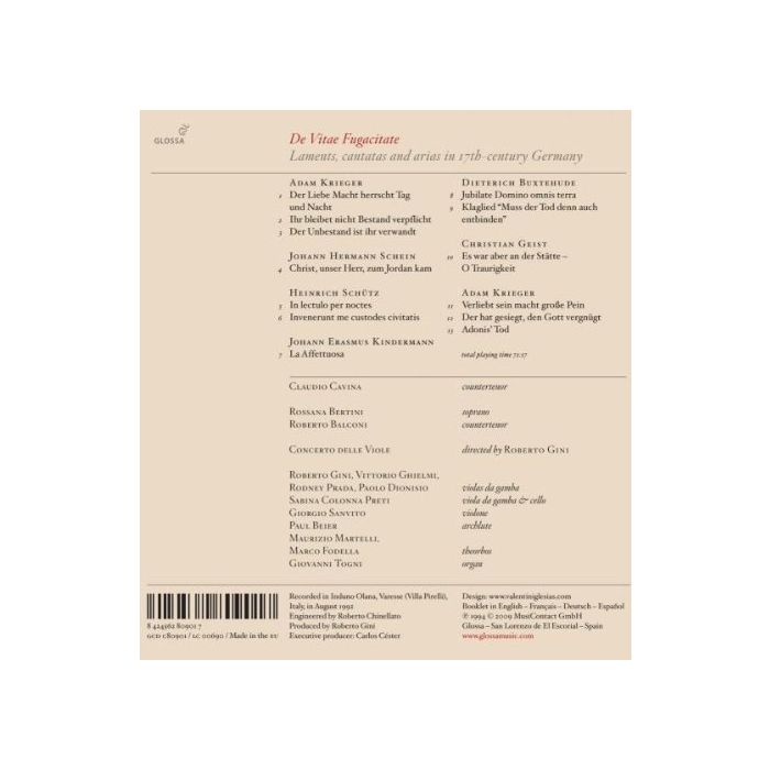De Vitae Fugacitate, Laments, cantatas and arias in 17th-century Germany - slide-1