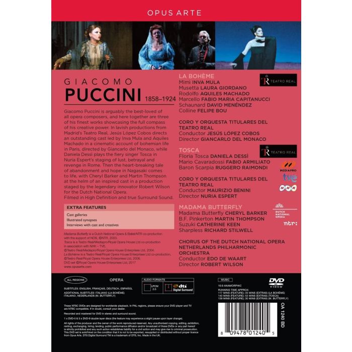 Puccini: La Boheme,  Tosca,  Madama Butterfly - slide-1