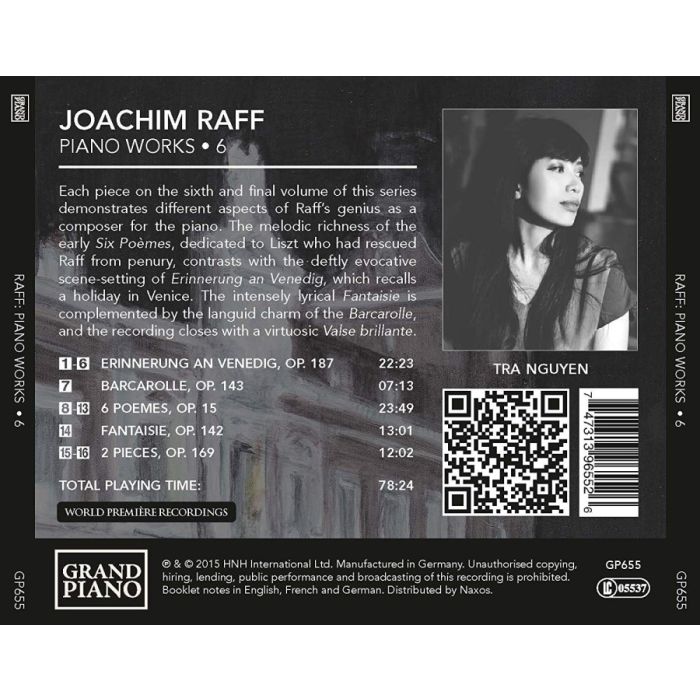 Raff: Piano Works 6 - Erinnerung an Venedig, Barcarolle, Fantaisie - slide-1