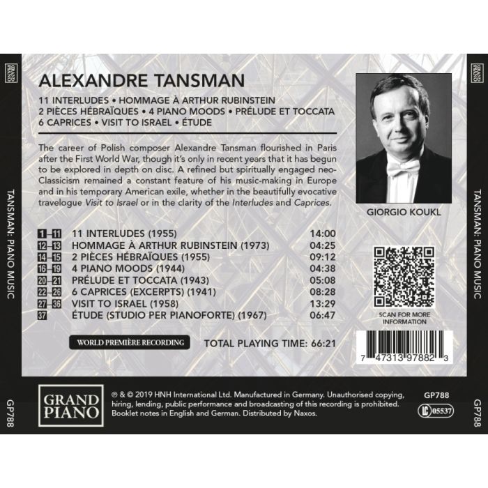 Tansman: Piano Music - slide-1