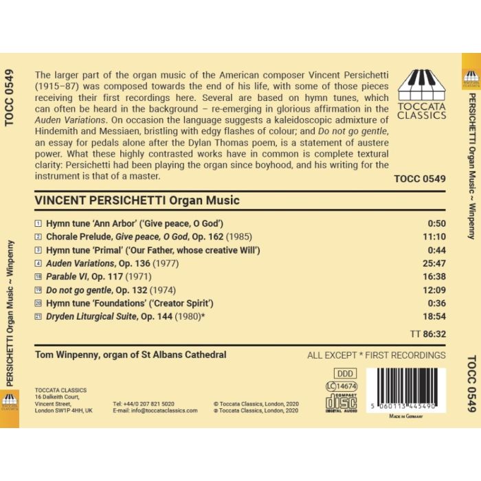 Persichetti: Organ Music - slide-1