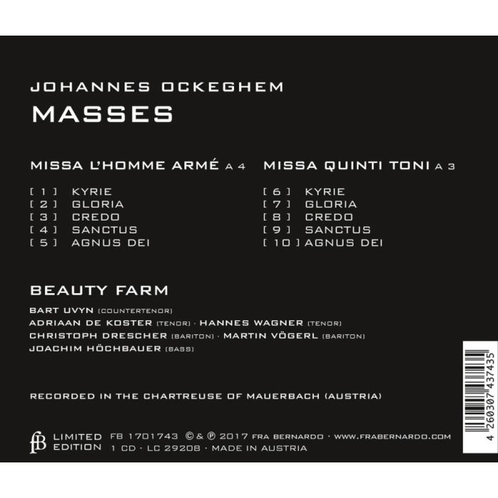 Ockeghem: Missa l’homme armé,  Missa quinti toni - slide-1