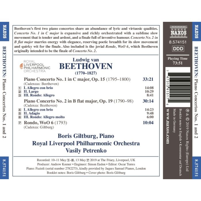 Beethoven: Piano Concertos Nos. 1 and 2 - slide-1