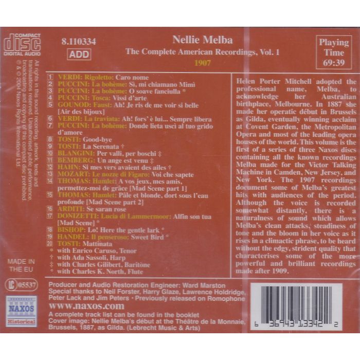 GREAT SINGERS - MELBA vol. 1 - slide-1