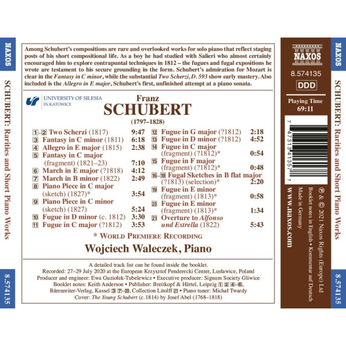 Schubert: Rarities and Short Piano Works - slide-1