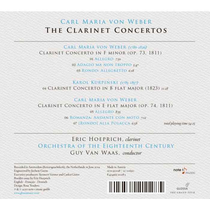 Weber: The Clarinet Concertos; Kurpiński: Clarinet Concerto - slide-1