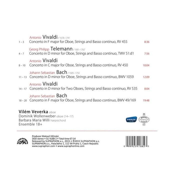 Vivaldi, Bach, Telemann: Oboe Concertos - slide-1