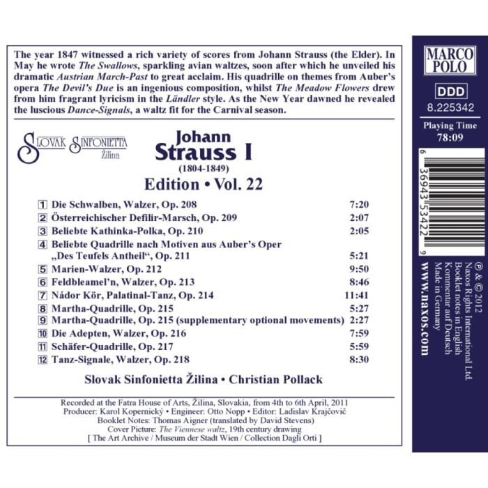 Strauss Johann Edition Vol. 22 - slide-1