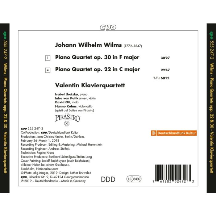 Wilms: Two Piano Quartets - slide-1
