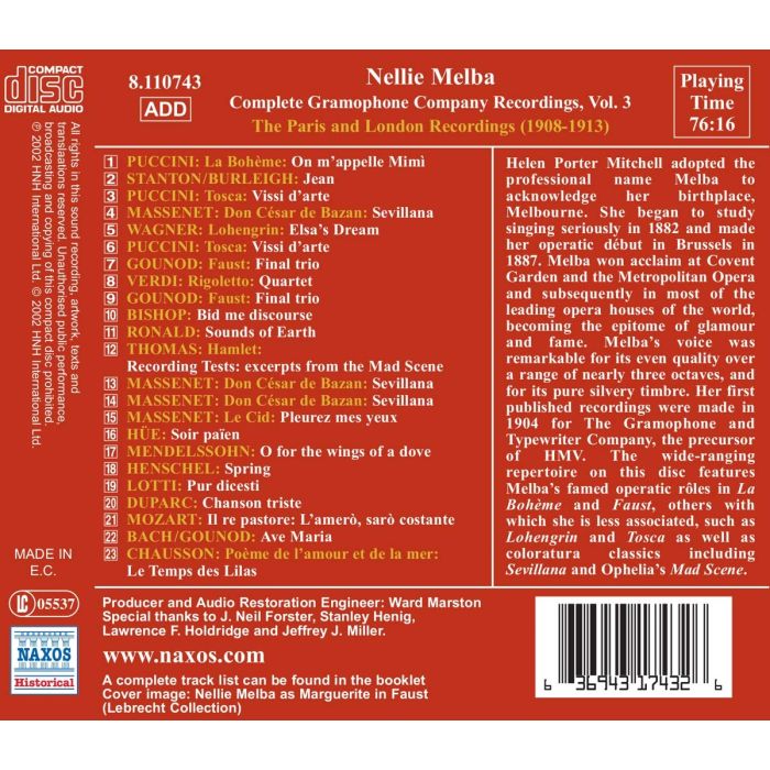 Nellie Melba - The Paris and London Recordings (1908-1913) - slide-1